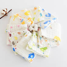 4pcs/Lot Baby Handkerchief Square Fruit Pattern Towel 28x28cm Muslin Cotton Infant Face Towel Wipe Cloth 2024 - buy cheap