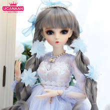 UCanaan/1/3 BJD кукла 60 см модная одежда для девочек куклы ручной работы с Полный комплект одежды 18 шаровые игрушки куклы для девочек 2024 - купить недорого