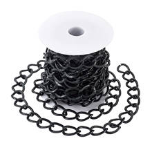 5m/Set Unwelded Aluminium Twisted Chains Curb Chains with Spool for jewelry making Decor Accessories 20x15x1.8mm 2024 - buy cheap