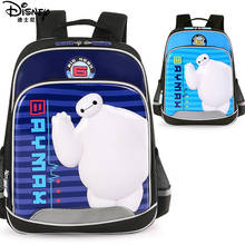 Disney-mochila de seguridad para niños de 6 a 12 años, morral escolar con estampado de dibujos animados Baymax, para niños de 6 a 12 años 2024 - compra barato