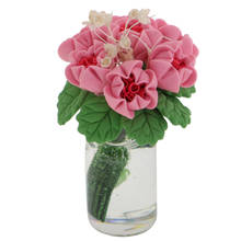 1:12 Масштаб Кукольный домик Миниатюрный «цветок в вазе» сказочные садовые аксессуары 2024 - купить недорого