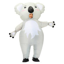 Disfraz inflable de Koala para adultos, disfraz de Anime para fiesta de Halloween, mascota de Animal, Carnaval, divertido 2024 - compra barato