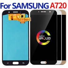 For SAMSUNG GALAXY A7 2017 A720 A720F SM-A720F LCD Display Touch Screen Digitizer Assembly Replacement For SAMSUNG A720 LCD 2024 - buy cheap