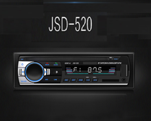 Reproductor Multimedia MP3 para coche, Radio estéreo con Bluetooth, 1 din, receptor de entrada auxiliar FM, JSD-520 de salpicadero 2024 - compra barato