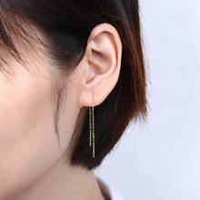 1 Fashion Silver Tassel Earline S925 Pure Silver   Geometric Simple Fashion Trend Personalized Female   Earline 2024 - buy cheap