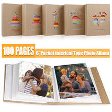 4R 6 inch 100Pages Pocket Interleaf Type Photo Album Picture Storage Frame Baby Wedding Family Memory Pictures Storage Hold Case 2024 - buy cheap