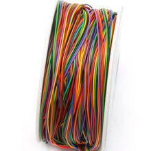 Один рулон 8 цветов 30AWG провод для обмотки проводов, луженая медь твердая, ПВХ изоляция Прямая поставка 2024 - купить недорого
