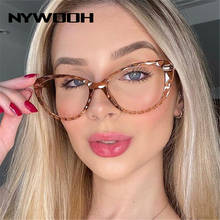 NYWOOH Anti Blue Light Glasses Frames Ladies Transparent Eyeglasses for Women TR90 Computer Fake Eyeglass Optical Frame 2024 - buy cheap