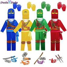 Ninja Cosplay Costumes Boys and Girls Jumpsuit weapon Set cosplay anime children's fantasy Halloween Christmas Party clothes 2024 - buy cheap