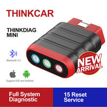 THINKCAR-herramienta de diagnóstico de coche Thinkdiag mini, sistema completo de escáner OBD2, aplicación Bluetooth automotriz, 15 servicios de reinicio de lanzamiento 2024 - compra barato