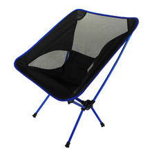 Portable Mini Folding Beach Chair 4 colors blue Orange Red Sky Blue 7075 Aerospace Aluminum 800D Oxford Cloth Load 150KG Durable 2024 - buy cheap