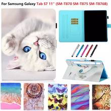 For Samsung Galaxy Tab S7 Case 11 2020 SM T870 SM T875 Tablet Protective Stand Shockproof Cover For Samsung Tab S7 S 7 11 Case 2024 - buy cheap