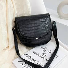 Female Shoulder Handbags Crocodile Pattern PU Leather Crossbody Bags for Women 2020 Saddle bag Mini Purses Travel Cross Body Bag 2024 - buy cheap