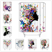 Musife Custom Butterfly Girl Shower Curtain Waterproof Polyester Fabric Bathroom With Hooks DIY Home Decor 2024 - buy cheap