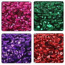 Metallic Craft 6mm 20g/lot(approx 2000pcs) Flake Rainbow Cup Sequin for Home&Wedding Decoration Confetti Sequin 2024 - buy cheap