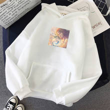 Осень Harajuku японский Kawaii комикс печати толстовки с капюшоном уличная Мужская/женская хип хоп плюс бархатный пуловер с длинными рукавами Топ 2024 - купить недорого