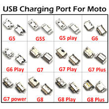 Conector de carga USB tipo C, Conector de enchufe para Moto G9 G4 G5 G5S G5S G6 G7 C Plus G8 Power One Zoom Z3, 100 piezas 2024 - compra barato