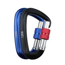Professional Carabiner D Shape 25KN Climbing Buckle Security Safety Master Lock Outdoor Rock Climbing Buckle Equipment 2024 - buy cheap