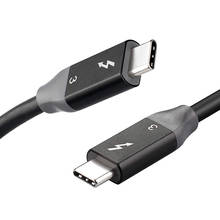 Quality Cable 40Gbps Pd 5A 100W Fast Charging Usb C To C Displayport 4K 5K Hd for  Pro Imac Thunderbolt 3(Black 3Ft) 2024 - buy cheap