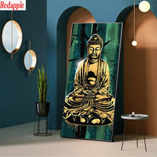 Diamond Mosaic Large size golden buddha statue religious art drill Cross Stitch Diamond Painting square round Decor For Home 2024 - buy cheap