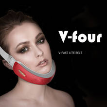 Masajeador Facial Lazy, Corrector adelgazante, LED azul, cinturón de realce de línea en V, dispositivo de estiramiento de la piel Facial EMS 2024 - compra barato