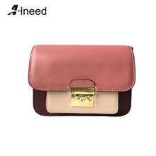 ALNEED Luxury Handbags Women Bags Designer 2019 Genuine Leather Purse and Clutch Fashion Flap Shoulder Bag Girls Crossbody Bags 2024 - buy cheap