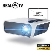 REAL TV T8 Full HD 1080P Projector 4K 5000 Lumens Cinema Proyector Beamer HDMI-compatible USB AV with gift 2024 - buy cheap