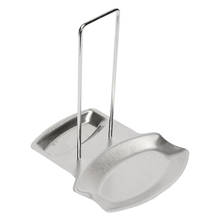 Spoon Holder Stainless Steel Pan Pot Cover Lid Rack Stand Soup Spoon Rest Stove Organizer Storage Kitchen Accessories Decor 2024 - buy cheap