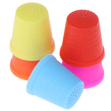 5Pcs Rubber Craft Quilter Needlework Sewing Thimble Protector Counting Finger Tip Cone 2024 - buy cheap