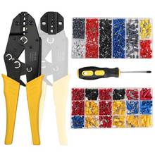 HS-40J HS-10WF crimping pliers for insulated non-insulated ferrules tube terminals self-adjusting 0.25-10mm2 23-7AWG brand tools 2024 - buy cheap