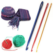 Ganchillo colorido con agujero para tejer, herramienta para tejer, agujas de coser para sombrero, suéter, chal, bufanda 2024 - compra barato