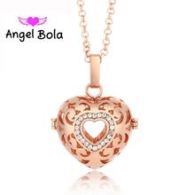 Bola de Ángel de 22,5mm para mujer y bebé, colgante de cobre y piedra de cristal, jaula Vintage, Engelsrufer, collar, joyería L027 2024 - compra barato