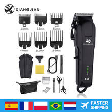 XIANGJIAN Electric Hair Clipper  Adjustable Trimmer For Men Barber Professional Beard Rechargeable Hair Cutting Machine XJ-F18 2024 - купить недорого