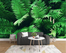 Beibehang personalizado moda moderna interior fresco verde floresta natural paisagem fundo papel de parede 2024 - compre barato