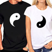 Camisetas de verano con estampado de Yin Yang para mujer, camisa de Gossip, regalo de San Valentín para pareja, ropa a juego para parejas, camisetas para amantes 2024 - compra barato