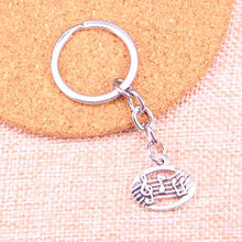 20pcs musical disc Keychain 20*17mm Pendants Car Key Chain Ring Holder Keyring Souvenir Jewelry Gift 2024 - buy cheap