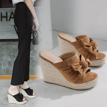 Summer Women Sandals Platform Wedge Sandals Women hemp rope Solid Summer Shoes Gladiator Sandals Big Size 2020 Fashio 2024 - buy cheap