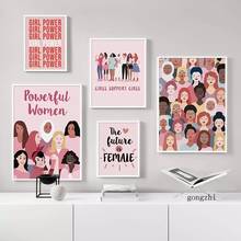 Poster nórdico arte de parede, tela de pintura de parede, estilo rosa, feminino, imagens da moda, decoração para sala de estar 2024 - compre barato