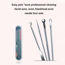 4Pcs Pore Cleaner Stainless Steel Acne Removal Needles Pimple Blackhead Remover Tools Spoon Face Skin Care Tools Needles Facial 2024 - buy cheap