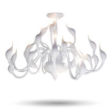12/18/24 Heads Art Deco European Candle Metal LED Swan Chandeliers Ceiling Bedroom Living Room Modern Decoration G4 Lighting 2024 - buy cheap