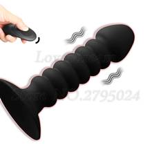 Rechargeable Remote Control Silicone Anal Dildo G Spot Vibrator Sex Toys For Women Men Butt Plug With Sucker Prostate Massager 2024 - buy cheap
