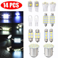 14pcs LED 1157 T10 31 36mm 12V Car Interior Map Dome License Plate Replacement Light Kit 6000K Super Bright White Lamp 2024 - buy cheap