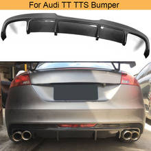 Carbon Fiber Rear Bumper Diffuser Lip for Audi TTS 2008 - 2014 TT 2013 2014 Car Rear Bumper Diffuser Lip Spoiler Protector FRP 2024 - buy cheap