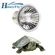 HoneyFly Reptile Basking Halogen Lamp 220V 25W 50W Spot Climb Pet Lamp Full Spectrum UVA UVB Turtle Tortoise Heating 2024 - buy cheap