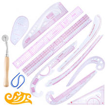 MIUSIE 13pcs Sewing Ruler Line French Curve Ruler Cutting Mat Set Yardstick Sleeve French Curve Cutting Knife Ruler Sewing Tool 2024 - buy cheap