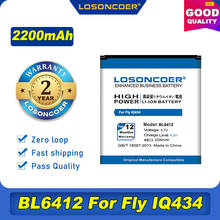 100% Оригинальный LOSONCOER 2200mAh BL6412 подходит для Fly IQ434 аккумулятор 2024 - купить недорого