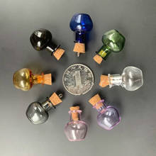 30PCS Apple Mix Color Mini Cute Glass Bottles Necklace Pendants Small Diy Bottles With Cork Wedding Gift Jars Vials Tiny Bottle 2024 - buy cheap