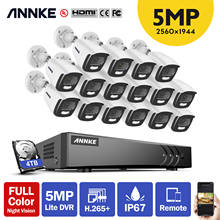 ANNKE Ultra HD 16CH DVR Security System with 16PCS 5MP Super HD True Full Color Night Vision Outdoor Indoor Security Camera Kit 2024 - buy cheap
