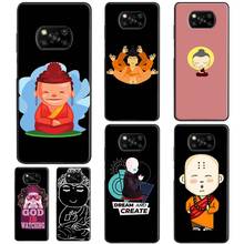 Cute Buddha Monk Zen Buddhism For POCO F3 F1 F2 M3 X3 Pro Phone Case For Xiaomi Mi 11 Lite Ultra 11T Pro Mi Note 10 Lite 2024 - buy cheap