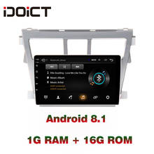 IDOICT Android 8.1 Car DVD Player GPS Navigation Multimedia For Toyota Vios Yaris Radio 2008-2013 car stereo bluetooth 2024 - buy cheap